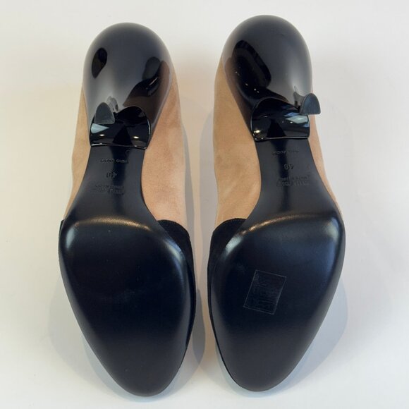 Miu Miu Two-Tone Suede and Patent Leather Pumps, Size 40 EU - Picture 7 of 16